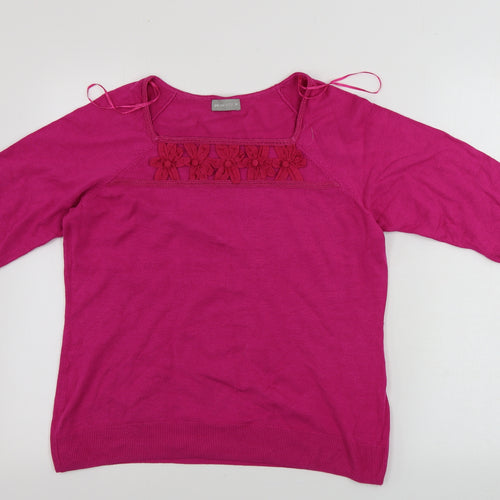 Marks and Spencer Womens Pink   Pullover Jumper Size 14