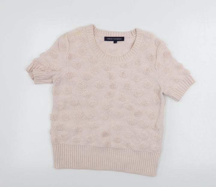 French Connection Womens Pink Pullover Jumper Size S