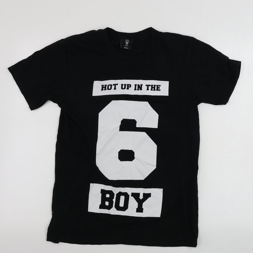 goat crew  Womens Black   Basic T-Shirt Size S