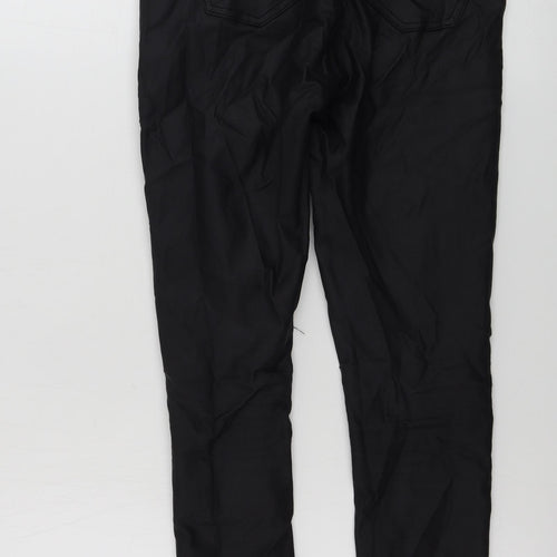 PRETTYLITTLETHING Womens Black   Trousers  Size 10 L26 in