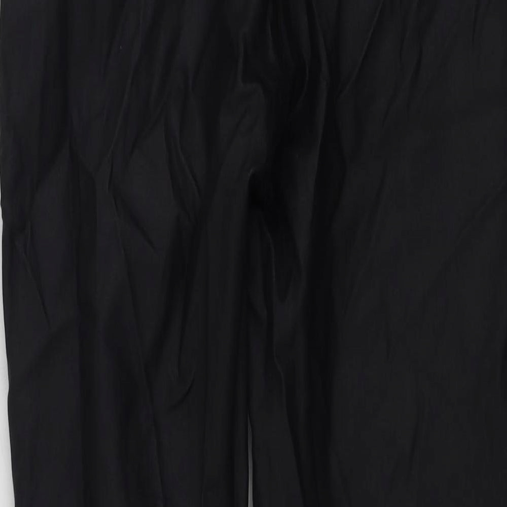 PRETTYLITTLETHING Womens Black   Trousers  Size 10 L26 in