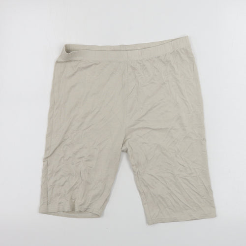 PRETTYLITTLETHING Womens Beige   Sweat Shorts Size 12
