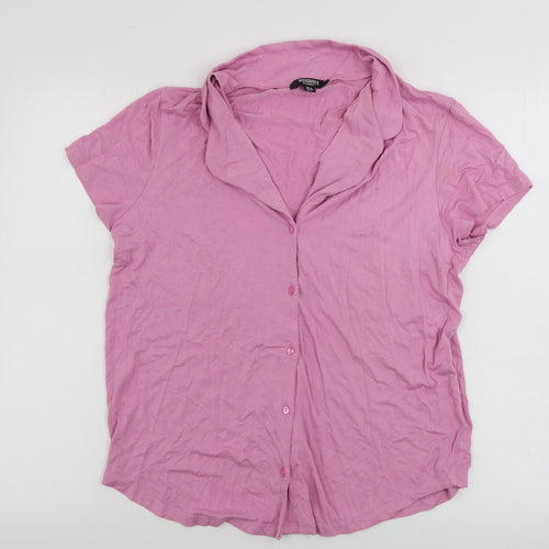 Missguided Womens Pink   Basic Button-Up Size 10