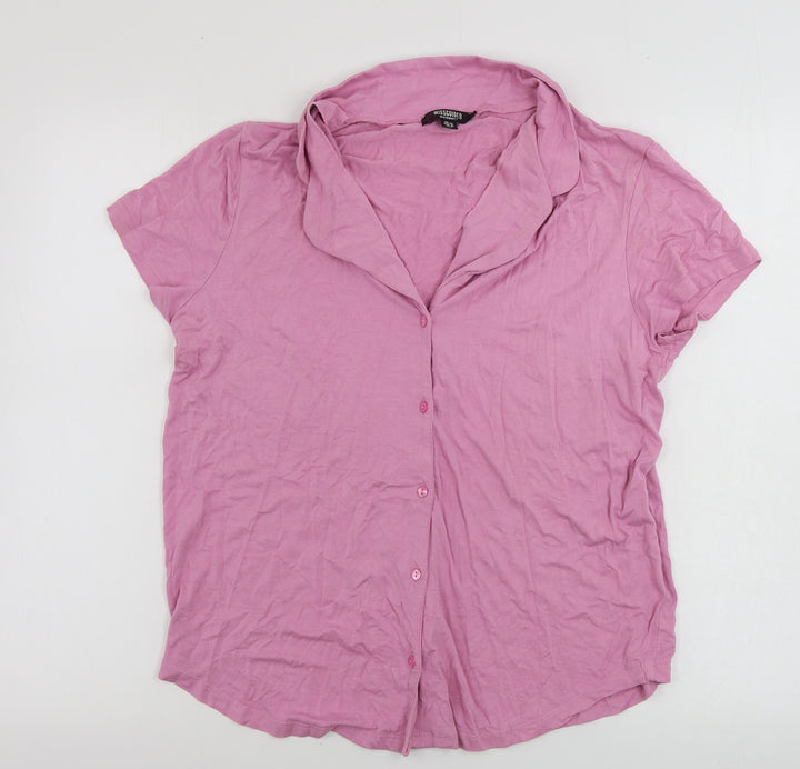 Missguided Womens Pink   Basic Button-Up Size 10