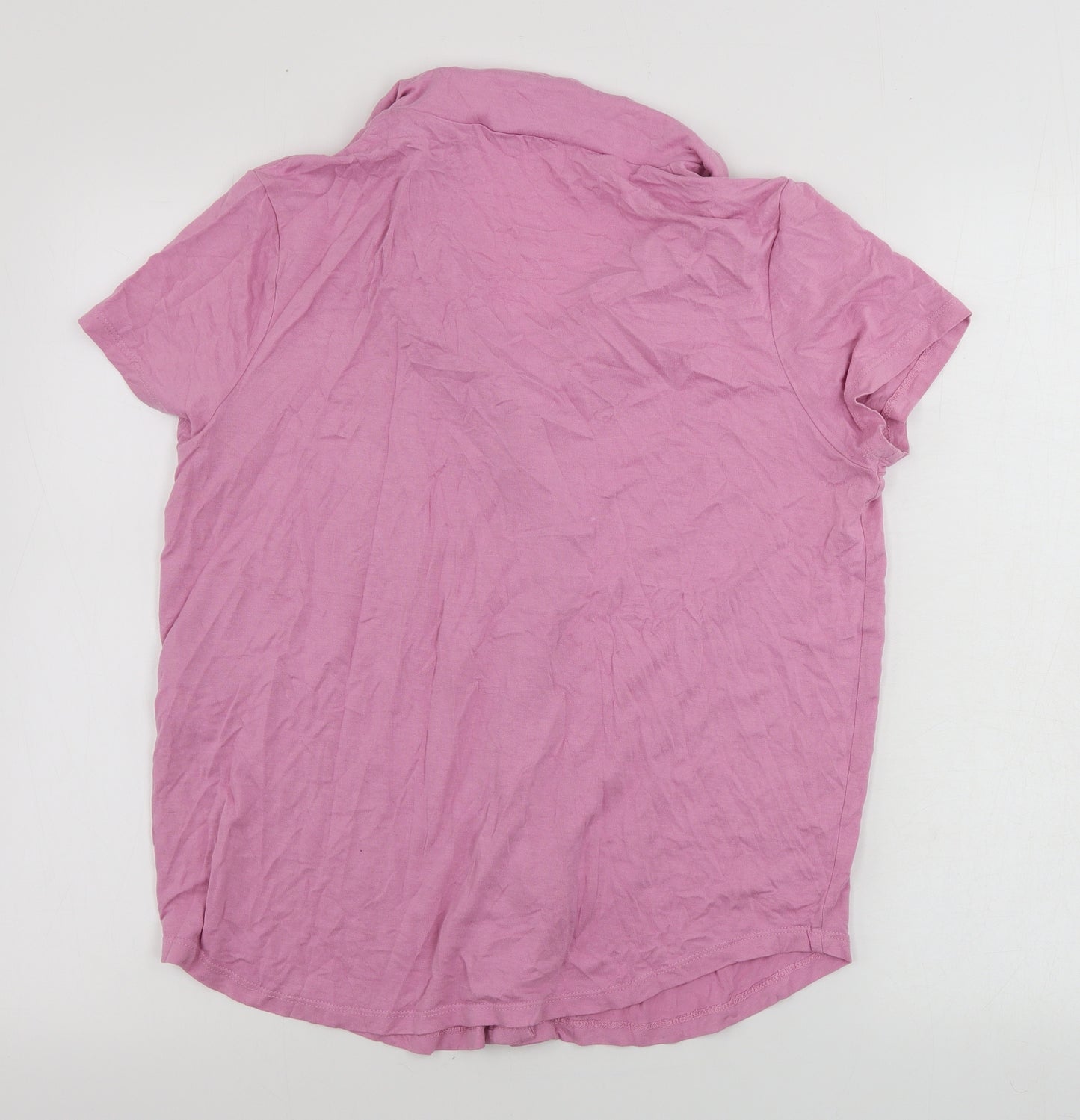 Missguided Womens Pink   Basic Button-Up Size 10