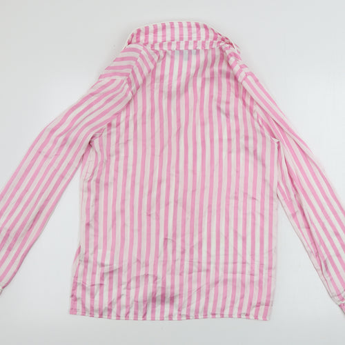 Missguided  Womens White Striped  Top Pyjama Top Size 10
