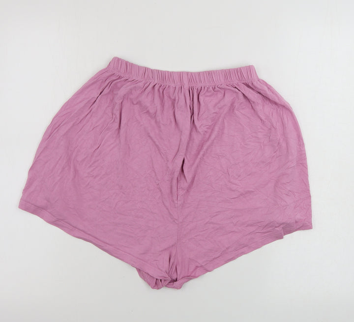 Missguided Womens Pink Sweat Shorts Size 8