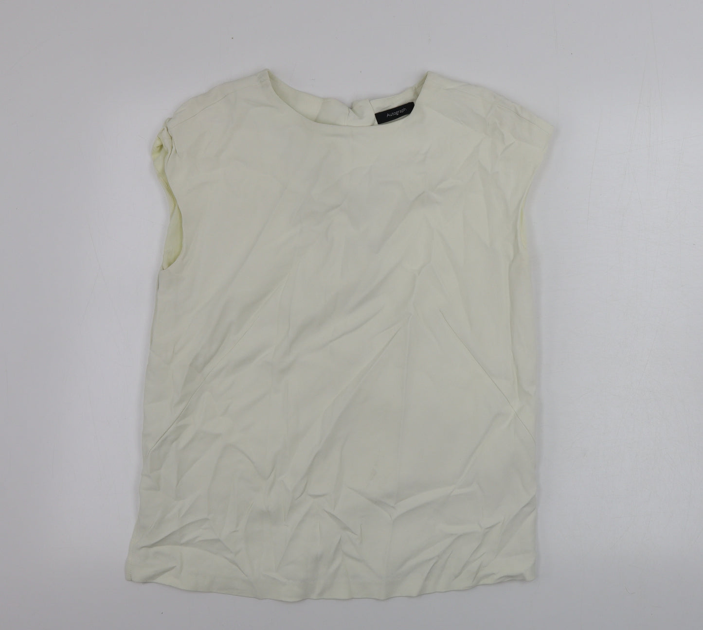 Marks and Spencer Womens Ivory   Basic Tank Size 10