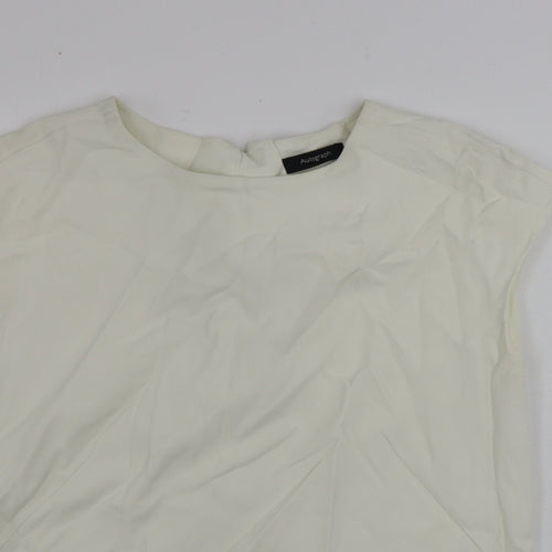 Marks and Spencer Womens Ivory   Basic Tank Size 10