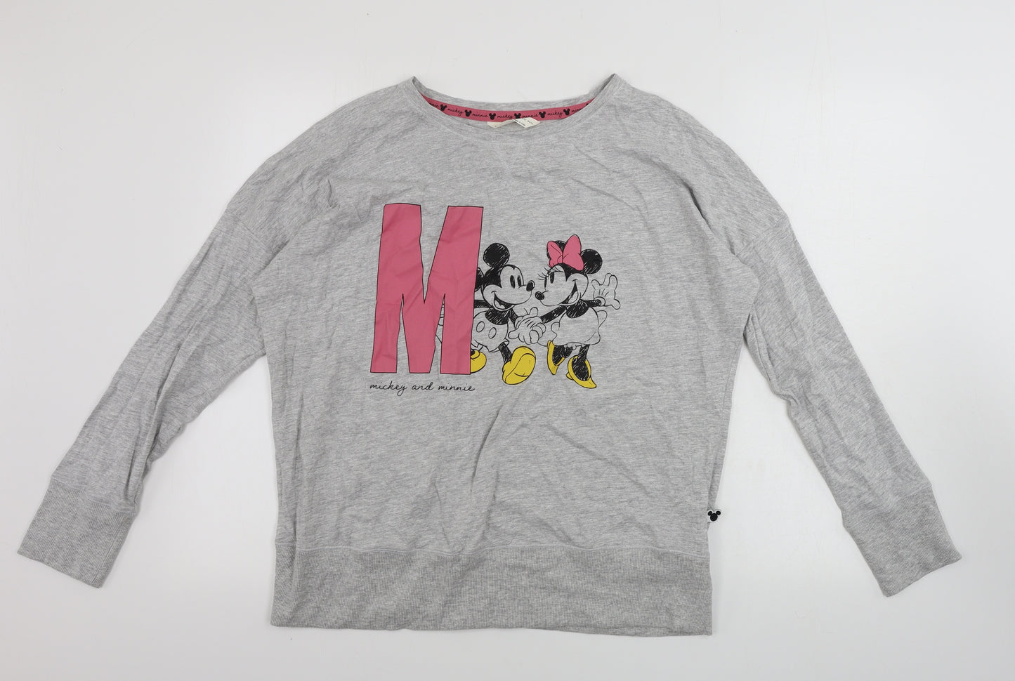 Marks and Spencer  Womens Grey   Basic T-Shirt Size 12  - DISNEY