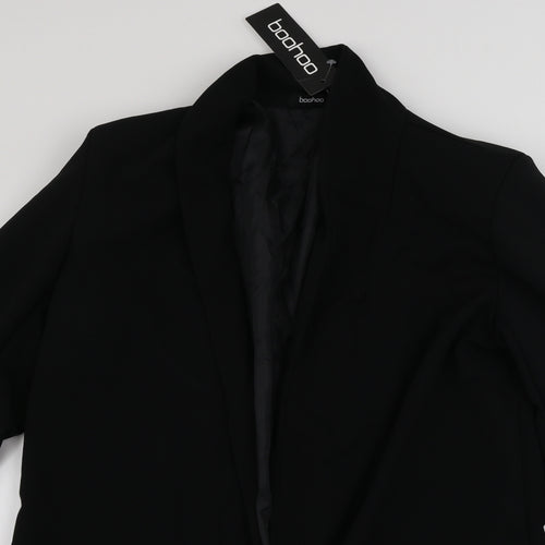 Boohoo  Womens Black   Shorts Suit Blazer Size 12
