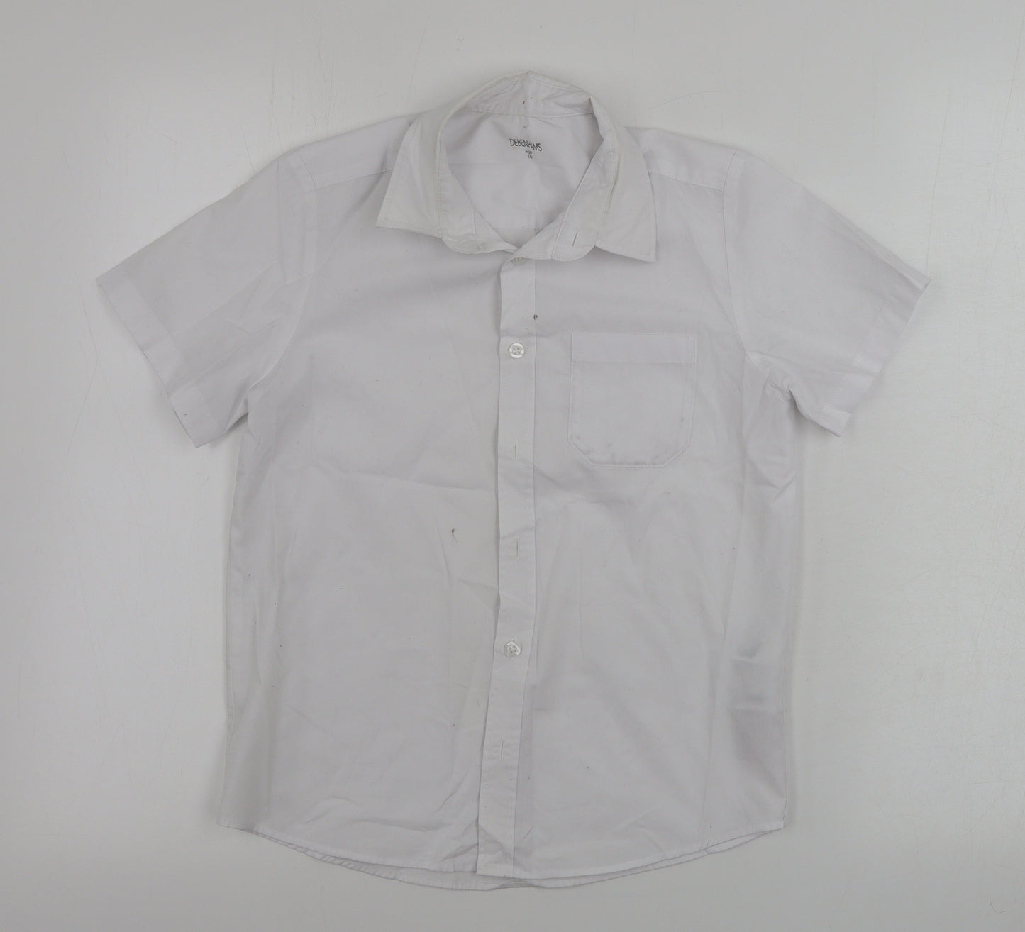 Debenhams  Boys White   Basic Button-Up Size 10 Years