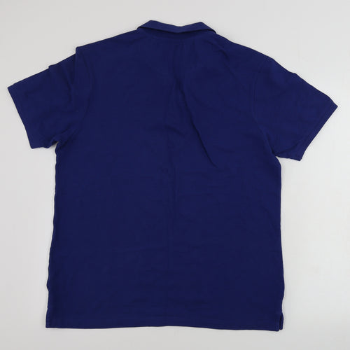 TU Mens Blue    Polo Size M