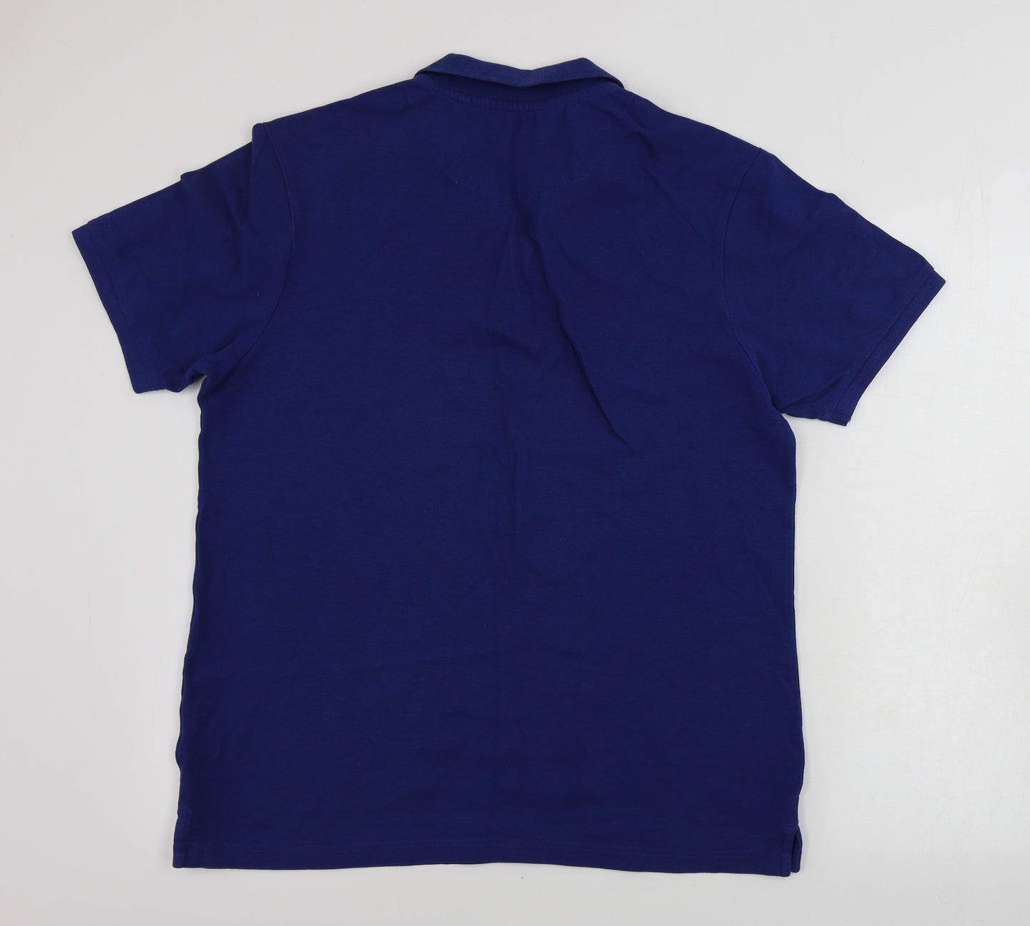 TU Mens Blue    Polo Size M