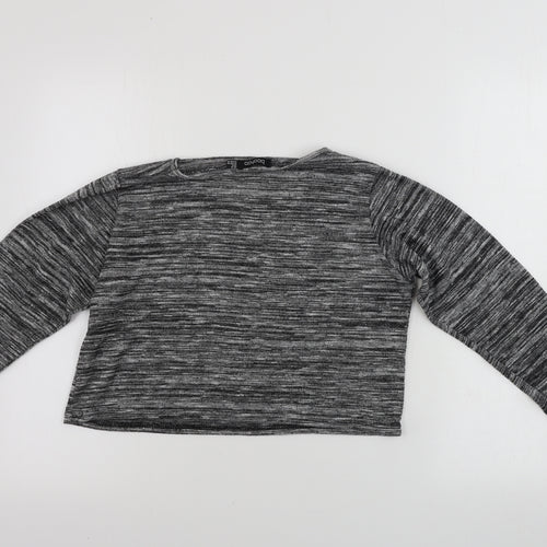 Boohoo Womens Grey   Basic T-Shirt Size 10