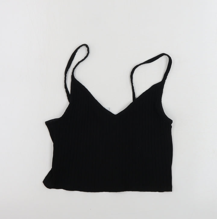 H&M  Womens Black   Basic Tank Size S