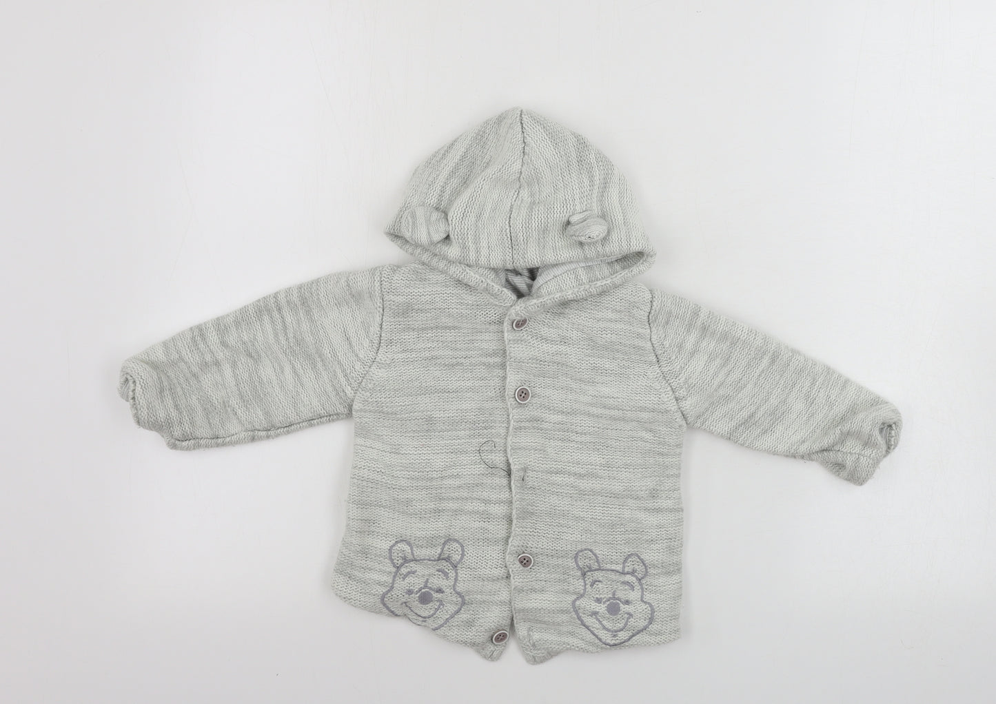 George  Boys Grey Ombré  Jacket Coat Size 18-24 Months  - disney
