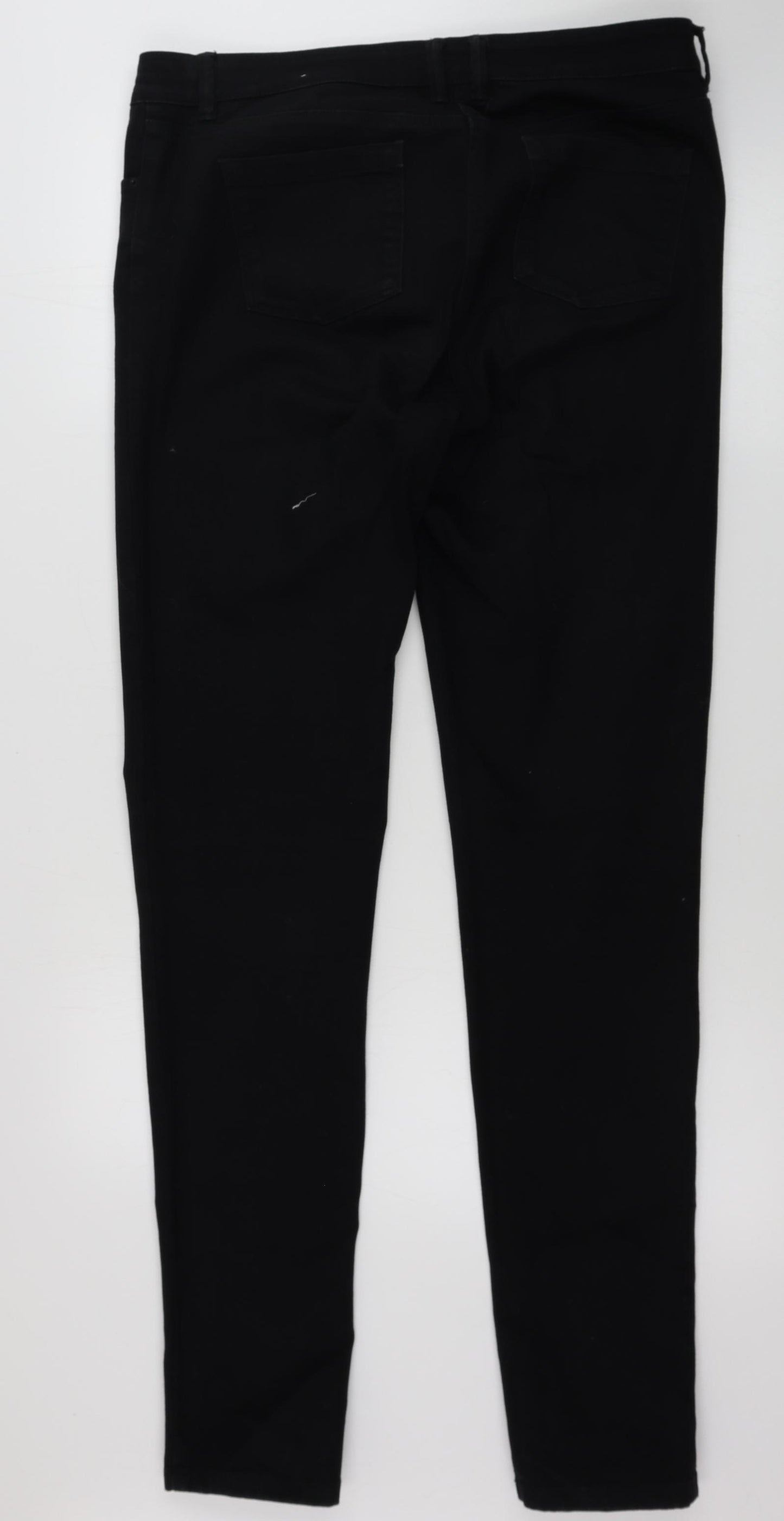 NEXT  Womens Black Houndstooth  Skinny Jeans Size 14 L33 in