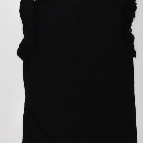 AllSaints  Womens Black   Basic T-Shirt Size L