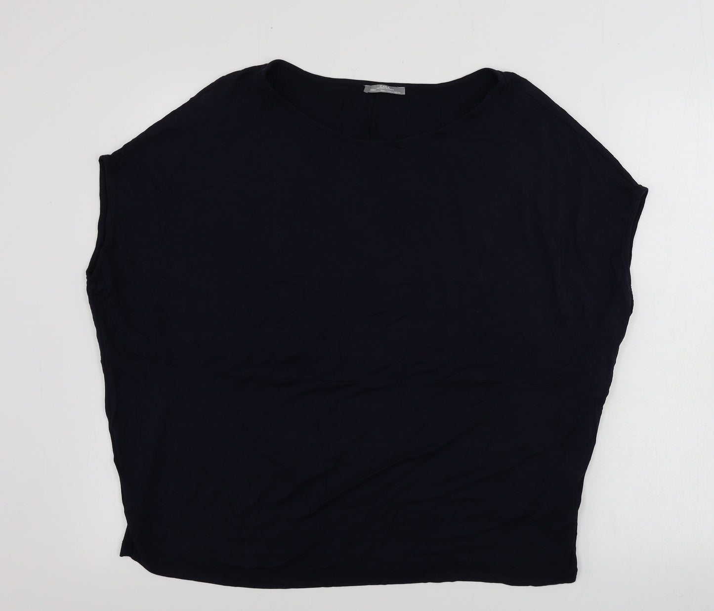 Zara Womens Blue   Basic T-Shirt Size L