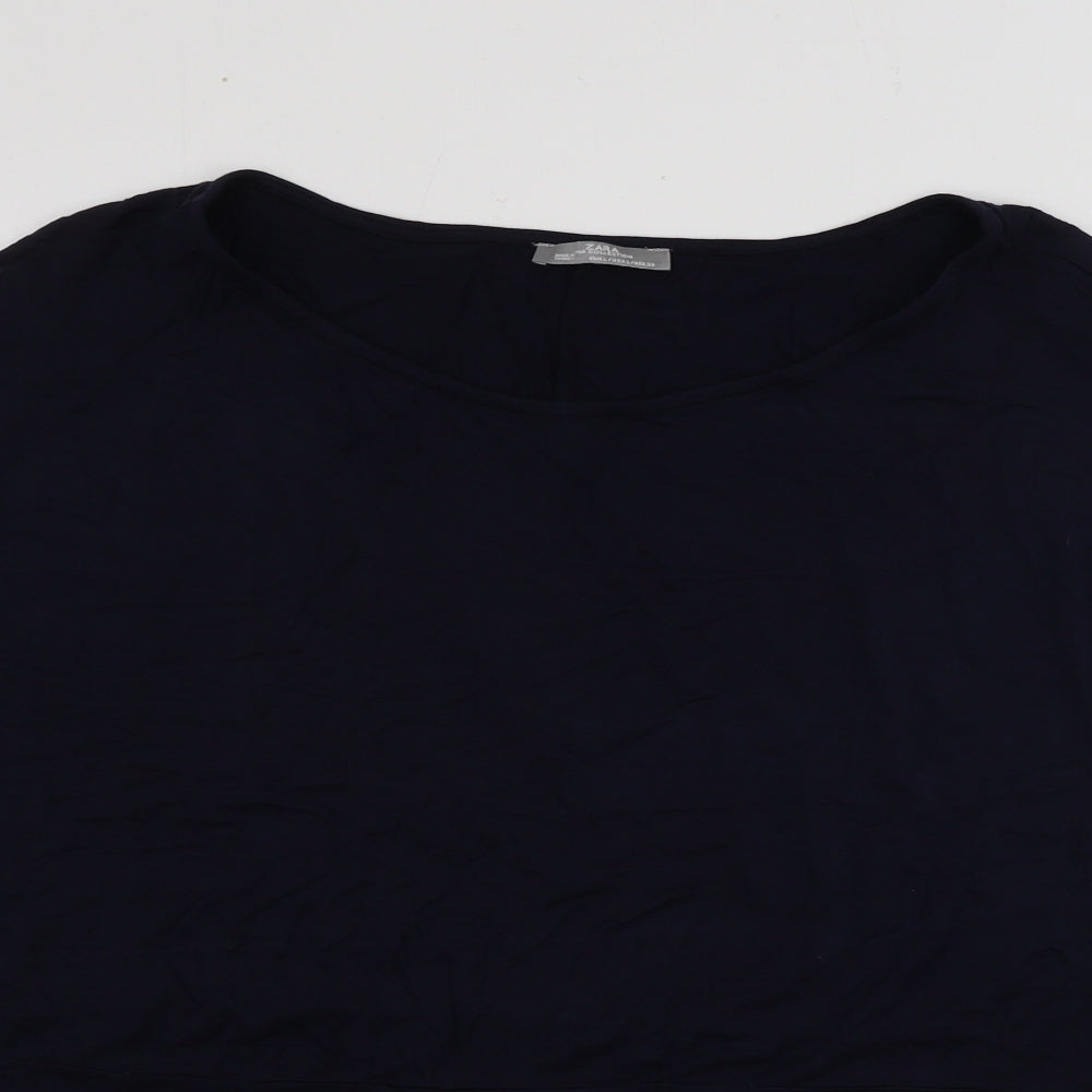 Zara Womens Blue   Basic T-Shirt Size L