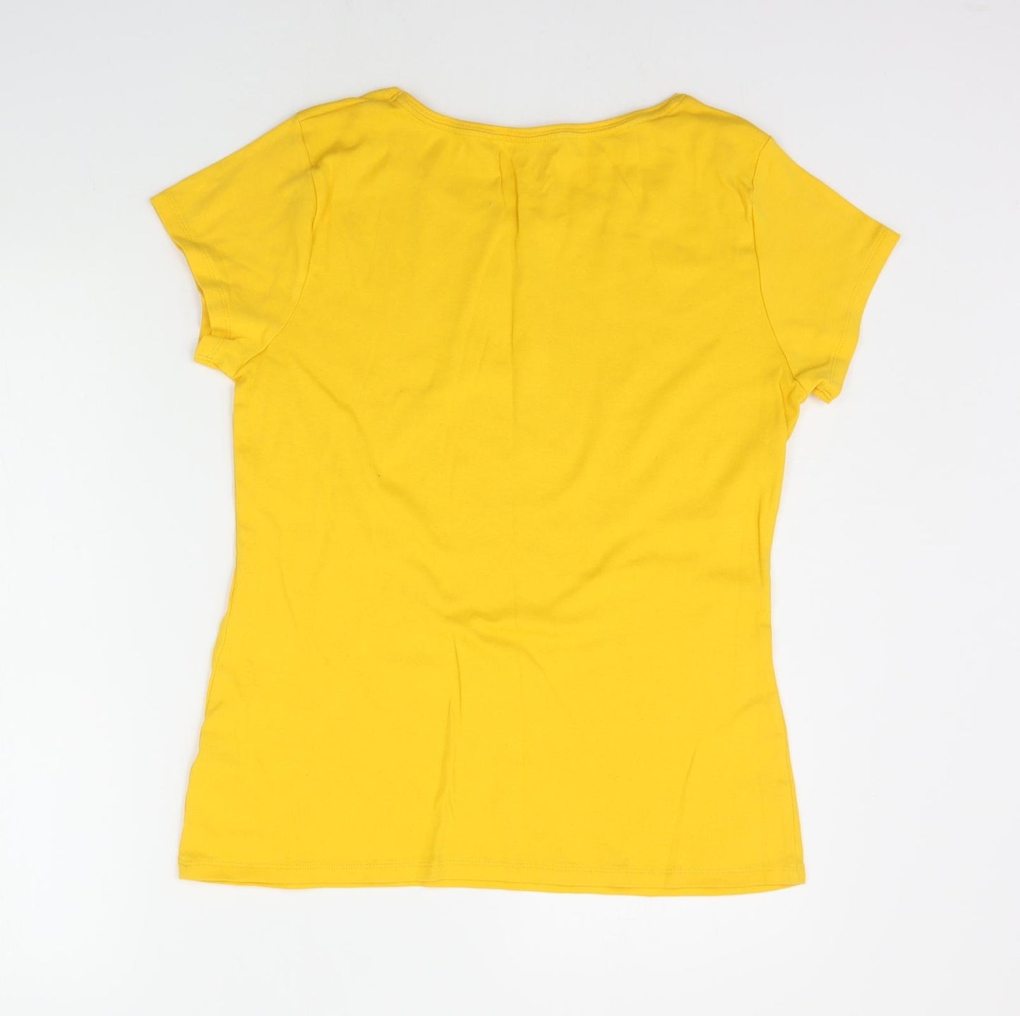 Matalan Womens Yellow   Basic T-Shirt Size 16