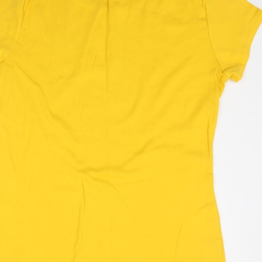 Matalan Womens Yellow   Basic T-Shirt Size 16