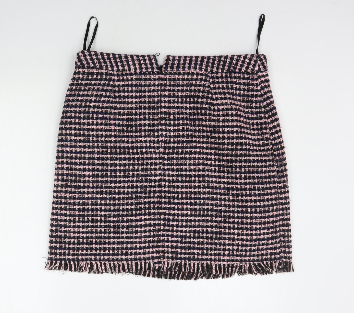 Papaya Womens Orange Check  A-Line Skirt Size 16