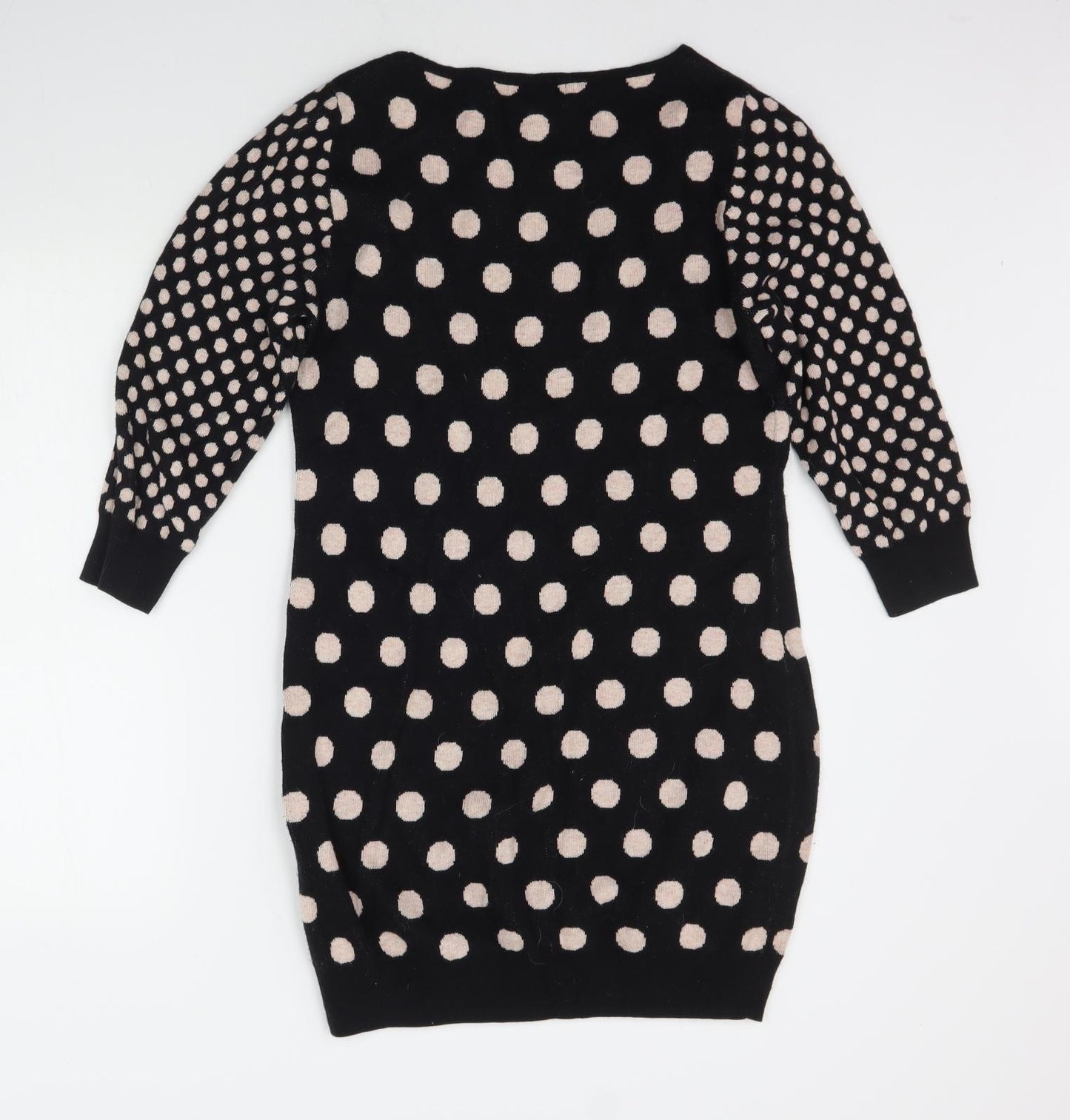 NEXT Womens Black Polka Dot  Jumper Dress  Size 12