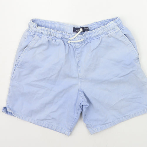 Topman Mens Blue   Chino Shorts Size 32 in
