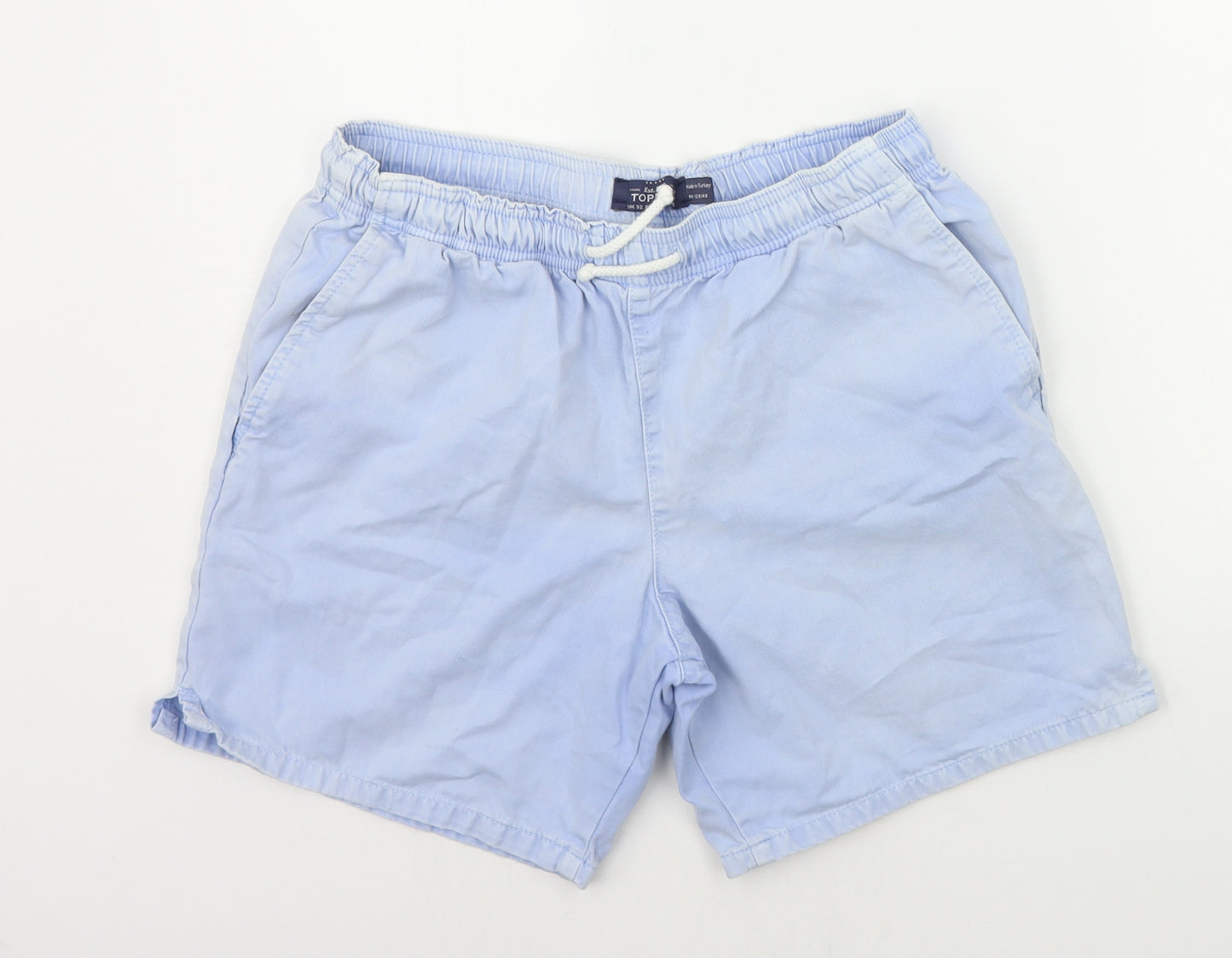 Topman Mens Blue   Chino Shorts Size 32 in