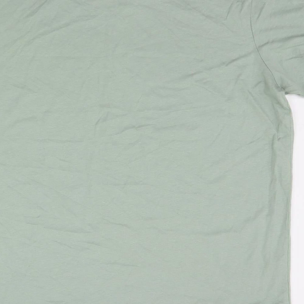 JACK AND JONES Mens Green    T-Shirt Size M