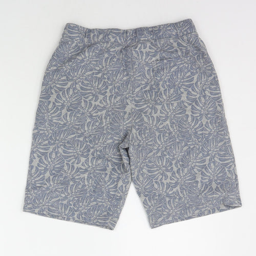 George Boys Grey Geometric  Sweat Shorts Size 11-12 Years