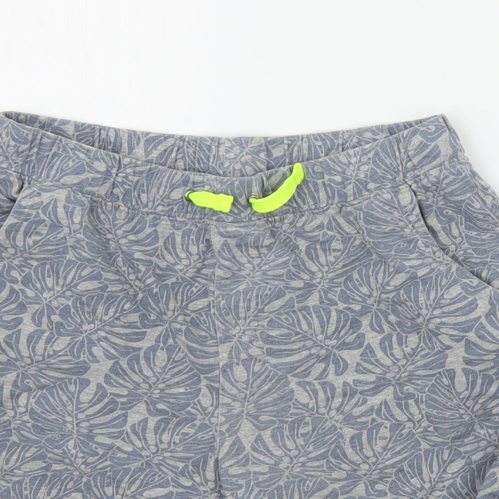 George Boys Grey Geometric  Sweat Shorts Size 11-12 Years