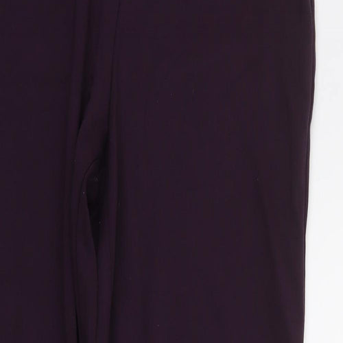 Papaya Womens Purple   Jegging Trousers Size 12 L24 in