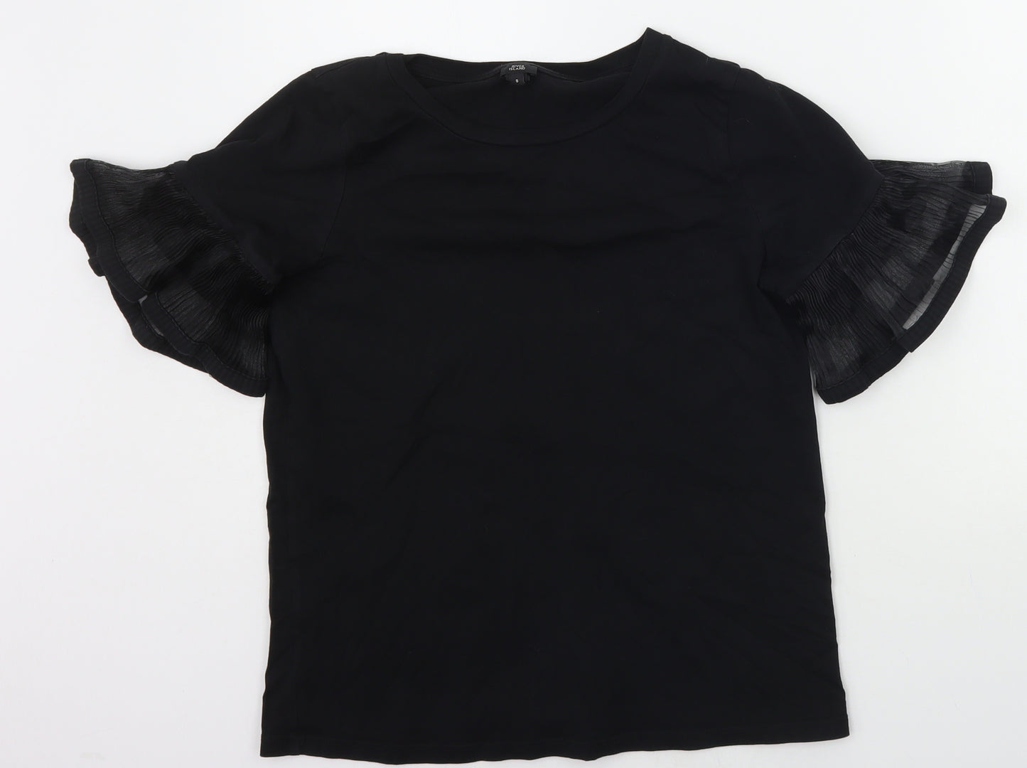River Island Womens Black   Basic T-Shirt Size 8