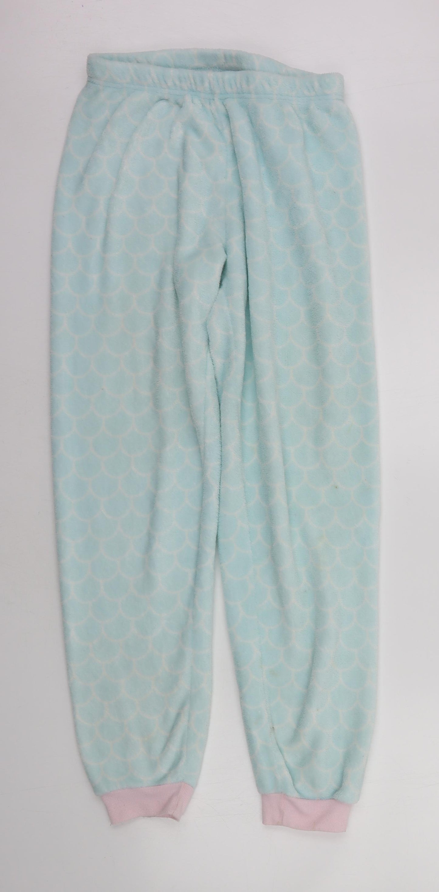 Primark Womens Green Geometric  Top Pyjama Pants Size S