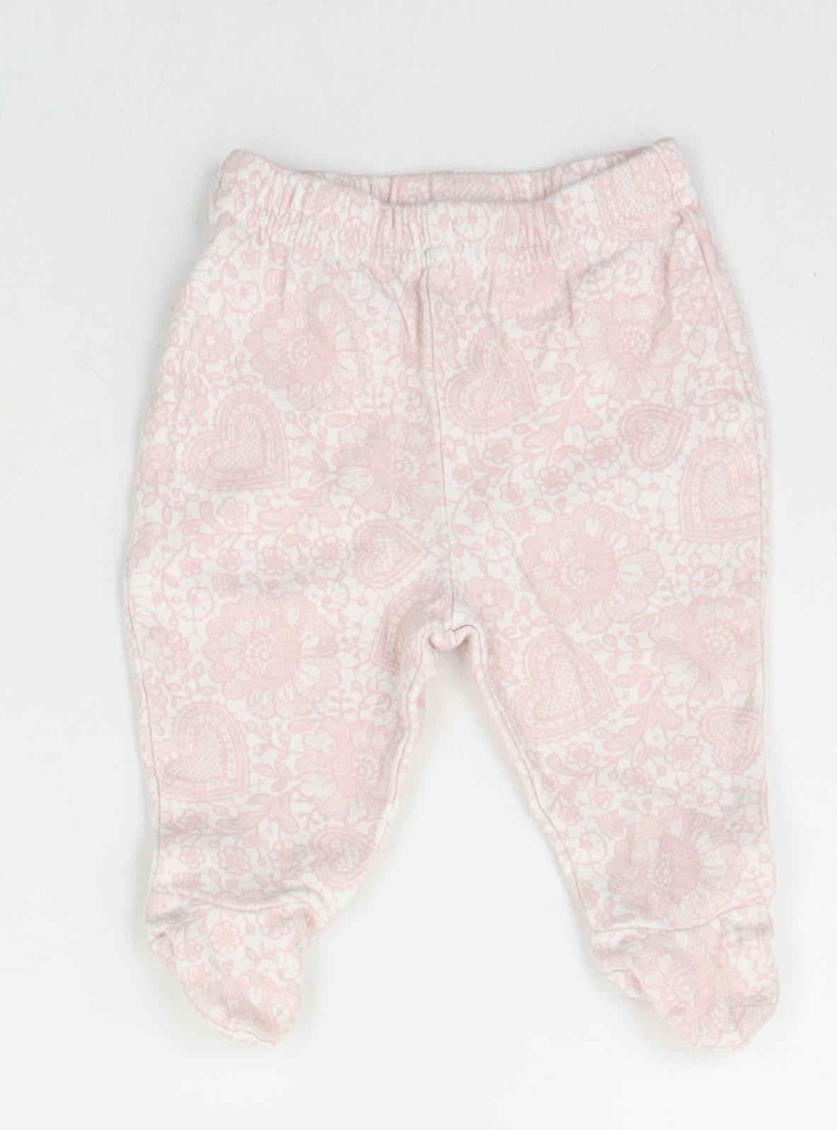 George Baby Pink Geometric  Jogger Trousers Size Newborn