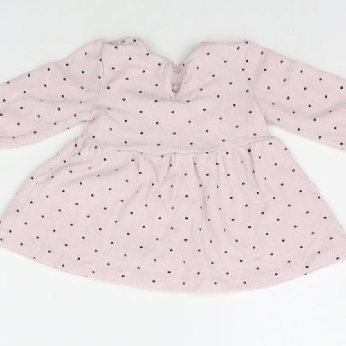 Matalan Baby Pink Polka Dot  Jumper Dress  Size 0-3 Months