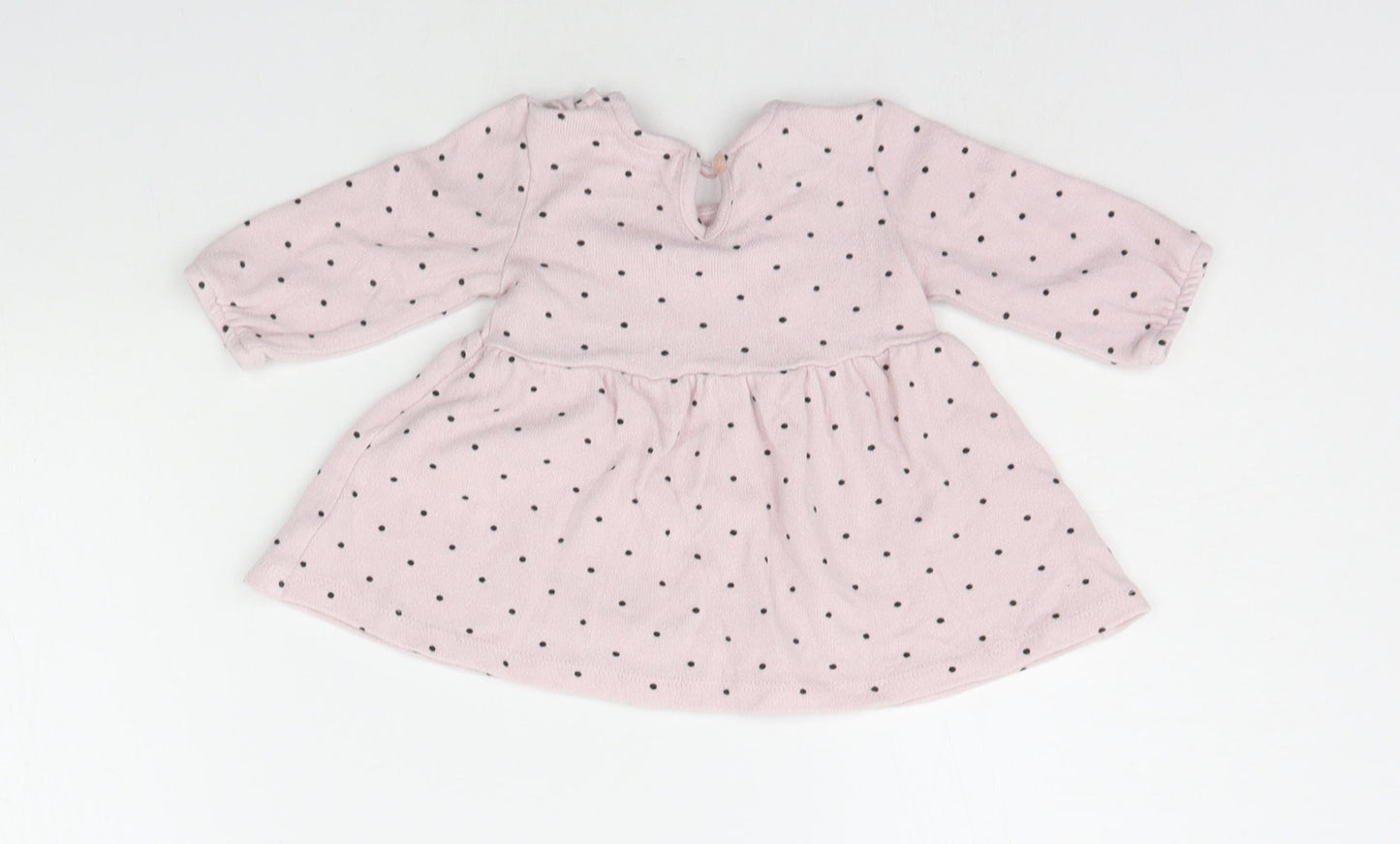 Matalan Baby Pink Polka Dot  Jumper Dress  Size 0-3 Months