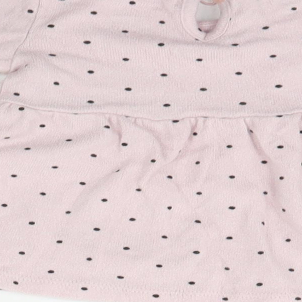 Matalan Baby Pink Polka Dot  Jumper Dress  Size 0-3 Months