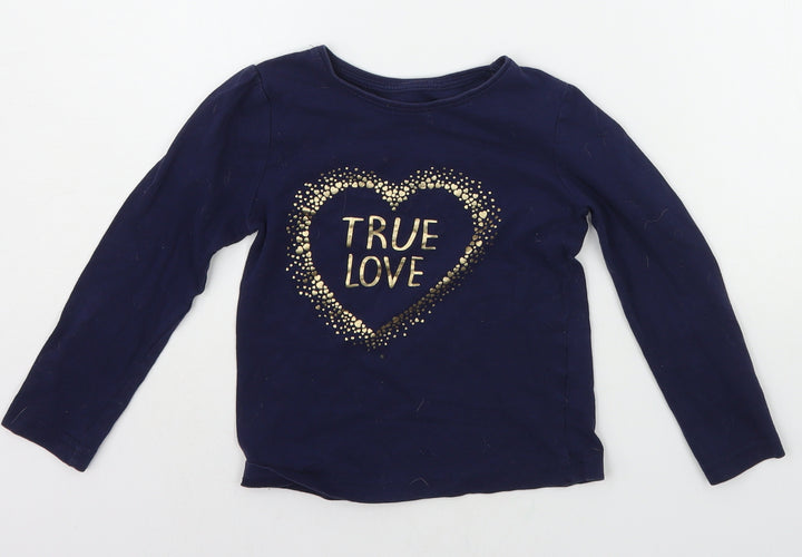 Young Dimension Boys Blue Basic T-Shirt Size 4-5 Years