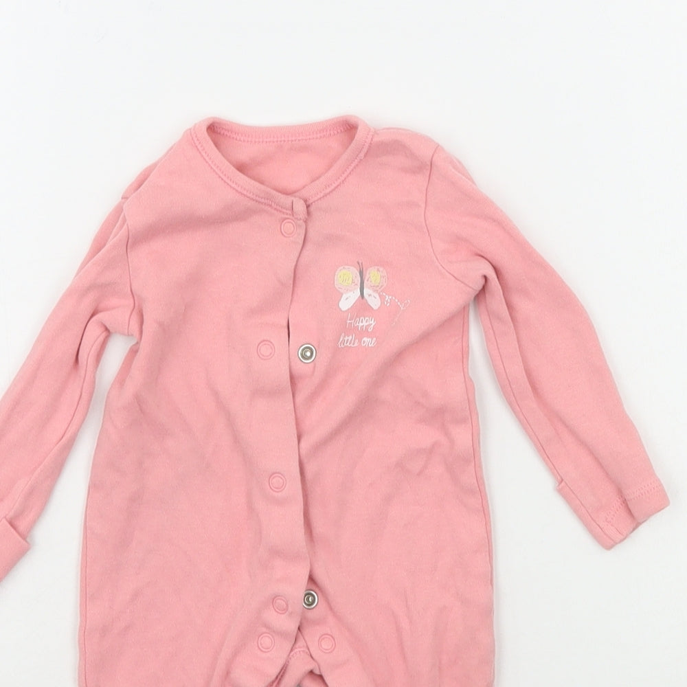 George Baby Pink   Babygrow One-Piece Size 0-3 Months