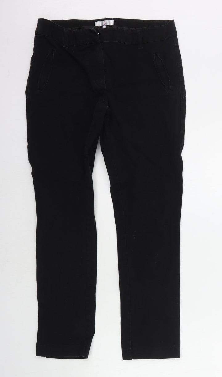 JASPER CORAN Womens Black   Straight Jeans Size 10 L24 in