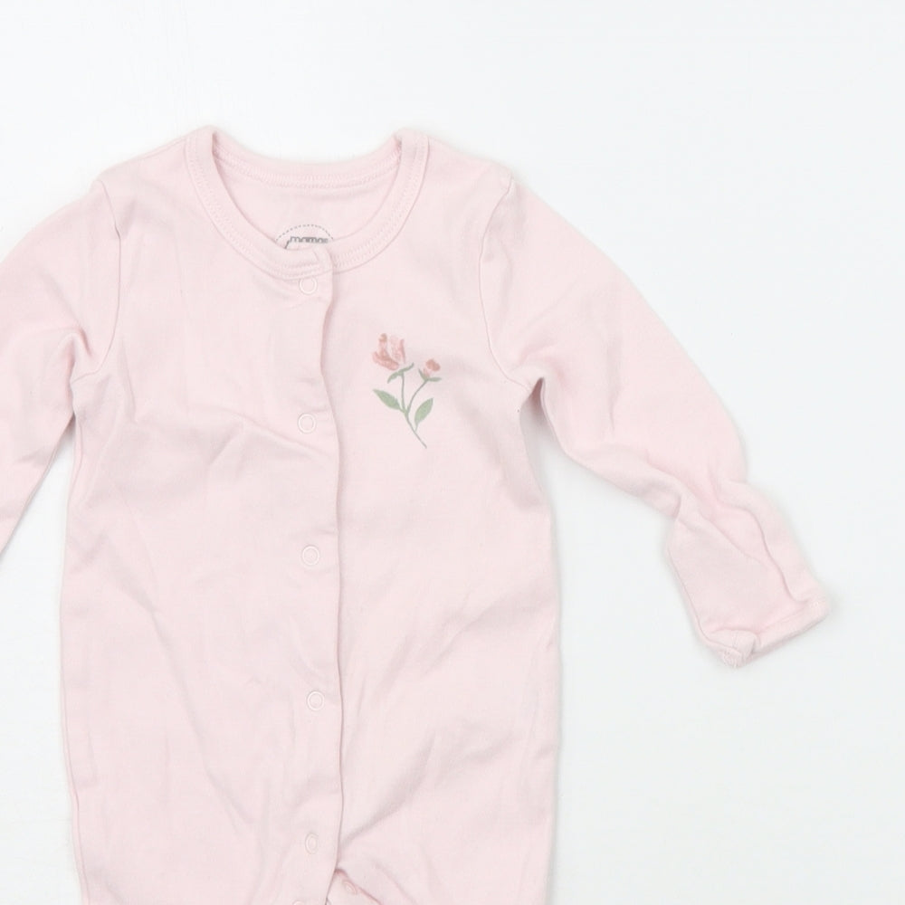 mamas & papas Baby Pink   Babygrow One-Piece Size 0-3 Months