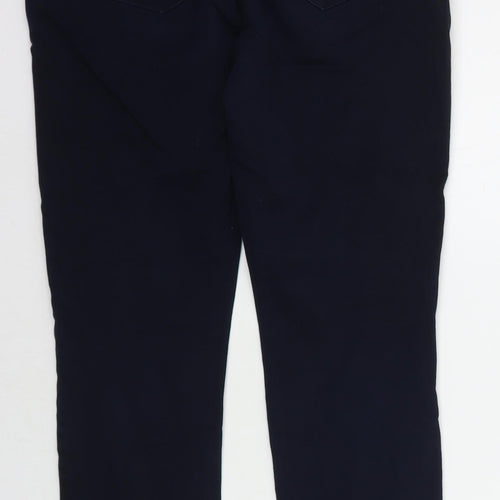 JASPER CORAN Womens Blue Houndstooth  Straight Jeans Size 10 L24 in