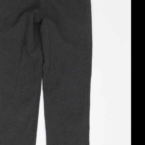 Marks and Spencer Girls Grey Ikat  Chino Trousers Size 6-7 Years
