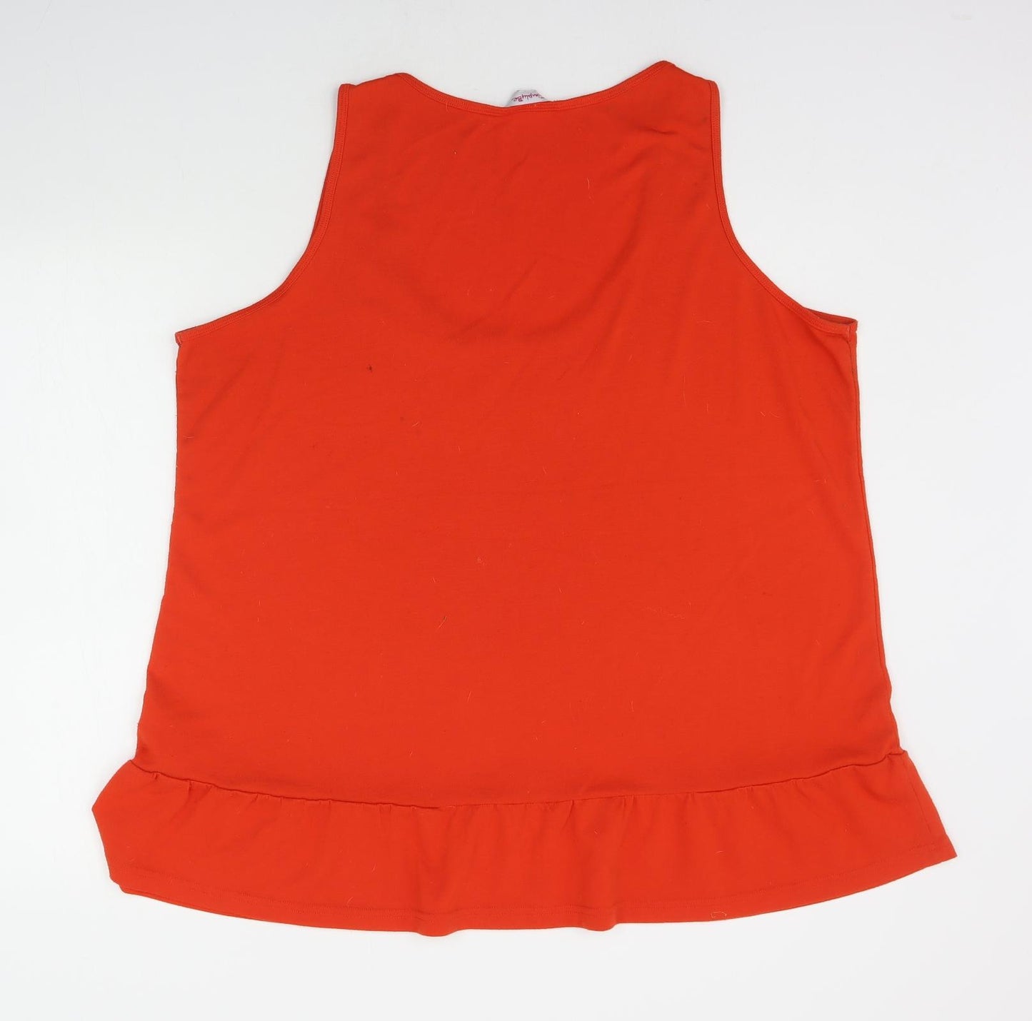 Simply Be Womens Orange   Basic Tank Size 22