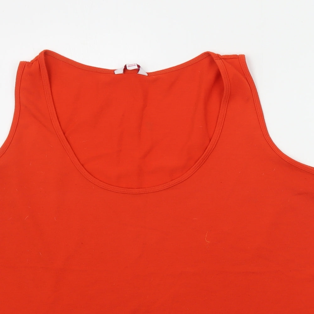Simply Be Womens Orange   Basic Tank Size 22