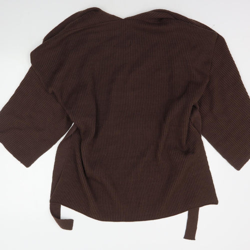 NEXT Womens Brown   Cardigan Jumper Size M  - BELTED